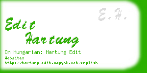 edit hartung business card